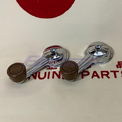 DATSUN 1200 Window Regulator Handles Brown Genuine (Fits NISSAN B110 Ute Sunny) - Image 1 of 4