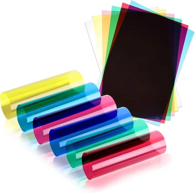 Acetate Sheets A4 OHP Sheet Colour Assorted (1 Of Each Colour), Pack  - Image 1 of 4