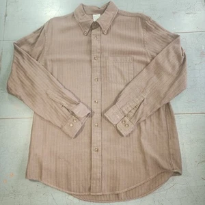 Brooks Brothers Flannel XL Wool Cotton Blend Button Down Shirt Milano Brown - Picture 1 of 7