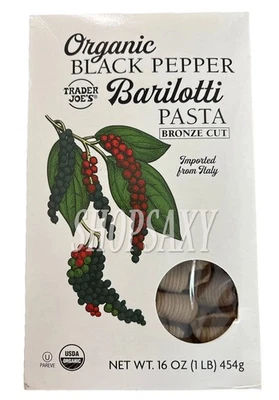 Pasta Barilotti de pimienta negra orgánica Trader Joe’s corte bronce Foto 1 de 3