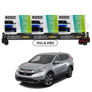 KONIK K300 H11 HB3 H11 Low High Beam Fog Light LED Kit for 2017+ Honda CRV RW - Picture 1 of 4