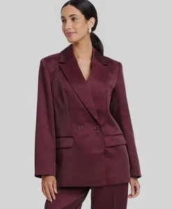 Women's Structured Satin Blazer - A New Day 425-3 - Picture 1 of 2