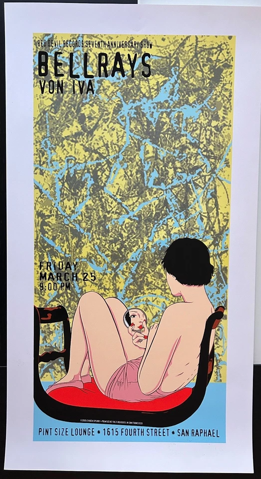 Hermoso póster de Chuck Sperry Bellrays, San Rafael 2005 Foto 1 de 1