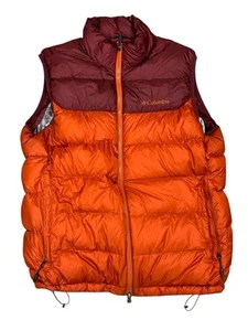 Columbia Omni heat burgundy orange men’s puffer vest Medium - Picture 1 of 3