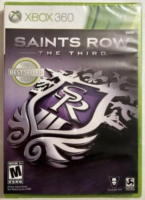 SAINTS ROW THE THIRD XBOX 360 PLATINUM HITS BRANDNEU FABRIKVERSIEGELT SCHNELLER VERSAND  - Bild 1 von 3