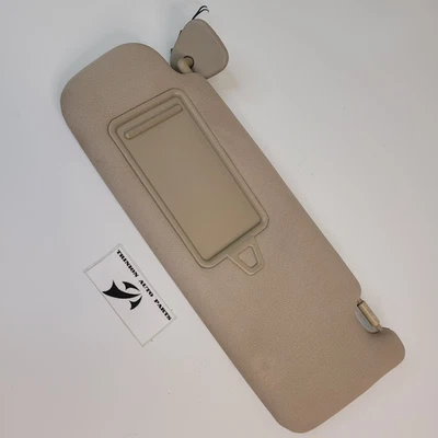 2007-2012 Hyundai Veracruz солнцезащитный козырек LH со стороны водителя с зеркалом желтовато-коричневый ткани OEM - Изображение 1 из 4