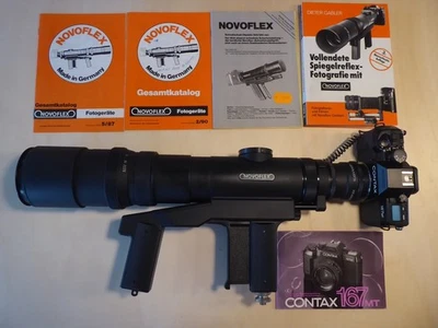 NOVOFLEX T-Noflexar 1:5,6 f=400mm  Schnellschussobjektiv 2x Extender Contax 167 - Bild 1 von 4