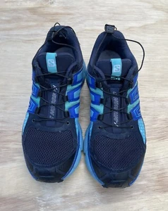 SALOMON X Mission 3 Trail Hiking Sneakers Running Shoes Men's Blue SIZE 8.5 - Picture 1 of 8