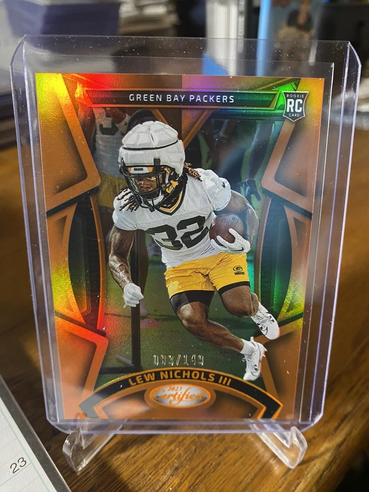 LEW NICHOLS III RC #d /149 Holo Orange Mirror 2023 Certified #134 Rc Packers - Image 1 of 1