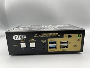 Commutateur KVM HDMI CKLau 2 x 2 USB 3.0 double moniteur matrix 4K avec audio - Photo 1/7