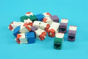 Pan-Net®TG Jack Module UTP RJ45 Cat 5e, different colors (13 connectors) - Photo 1/1