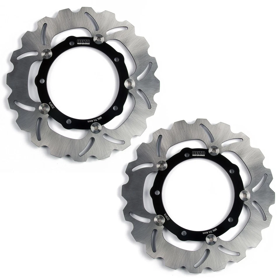 2 discos/par de freno delantero ondulado Rezo para Yamaha Tracer 700 16-19 Foto 1 de 4
