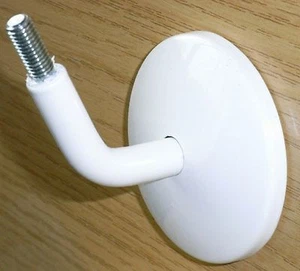Handlaufkonsole Handlaufstütze Handlaufhalter weiß lackiert 115 grad mit Gewinde - Bild 1 von 1