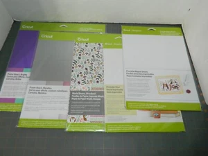 LOT of 5 New Cricut Variety Poster Board, Vinyl, Washi, Magnetic Sheets Explore - Picture 1 of 21