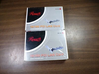 X 2 Rosewill 10/100 PCI LAN Card, RC-402 - Image 1 of 4