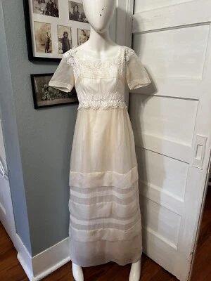 Vestido de fiesta vintage Emma Domb vestido de novia vestido de graduación de colección talla 9 Foto 1 de 4