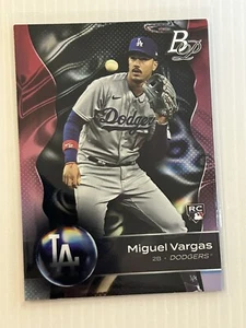 Miguel Vargas 2023 Bowman Platinum #62 Los Angeles Dodgers Rookie RC - Picture 1 of 2