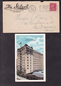 HOTEL - THE STILLWELL & POSTCARD, LOS ANGELES, CALIF. - 1930 - Picture 1 of 2