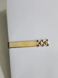 Double X Silver Colored Tie Clip Bar by SWANK - Picture 1 of 10