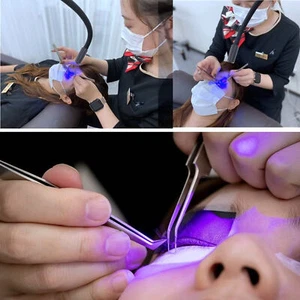 HG UV LED Desk Light Nail Lash Lamp W/Flexible Gooseneck Clamp Foot Pedal Contro - Picture 1 of 22