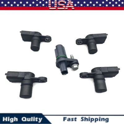 Juego de 5 sensores de árbol de levas y cigüeñal para Cadillac CTS SRX GMC Acadia Terrain Foto 1 de 4