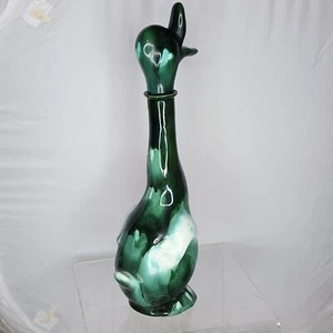 Vintage Alix California Pottery Decanter Figurative Long Neck Duck Ceramic 13" - Picture 1 of 10