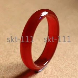 Huge 100% Natural Red JADE Jadeite Bead Bangle Bracelet Heal 56-68mm - Picture 1 of 3