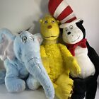 Dr Seuss Cat In The Hat, Horton Hears A Who & Snoozapolooza Lot 3 Pbs Kids Plush