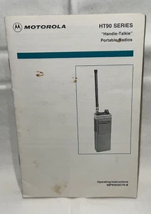 MOTOROLA HT90 HANDIE TALKIE RADIO MANUAL DE INSTRUCCIONES 68P81022C70-B - Imagen 1 de 4