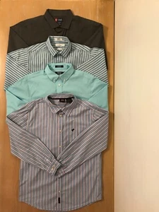 Chaps, Izod, Others, Boys Button-up Shirts Lot of 4 Size 16-18, 18, 18-20 - Picture 1 of 17