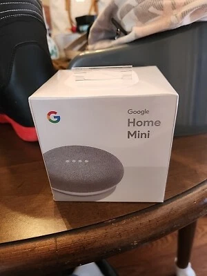 Google HOME Mini - "Chalk" New, Factory Sealed Box - Image 1 of 4
