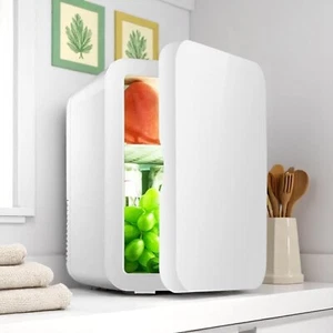 8L Mini Refrigerator Bedroom Mini Can Fridge Cooling Warming Container Home RV - Picture 1 of 8
