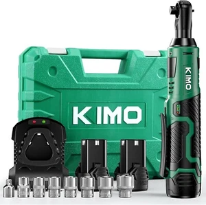 KIMO Cordless Electric Ratchet Wrench Set, 40 Ft-lbs, 400 RPM, 12V Cordless Rat - Picture 1 of 8