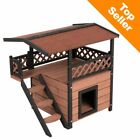 Domek dla kota idealny dom dla twojego kota wykonany z drewna idealny na zewnątrz odporny na warunki atmosferyczne