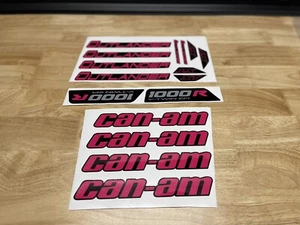 NEW CAN-AM CANAM OUTLANDER 1000R DECAL SET PINK 3M LAMINATED OCTANE STICKERS - Picture 1 of 7
