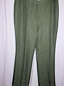 Larry Levine Classics Size 18 Dark Green Lined Polyester Flat Front New with Tag - Picture 1 of 3