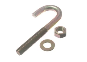 24 X Bedachung Haken Schrauben + Mutter und Unterlegscheibe M8 X 80mm Yzp Stahl - Bild 1 von 1