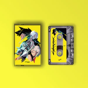 Cyberpunk 2077 Edgerunners Fluorescent Green Cassette Tape Anime Tracks - Picture 1 of 7