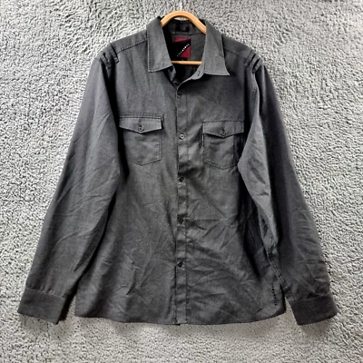 Billabong Mens Shirt Size L Grey Long Sleeve Collared Button-Up - Image 1 of 4