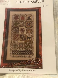 Rosewood Manor Halloween Quilt  Sampler Cross Stitch Kit And Charm Embellishment - Picture 1 of 3