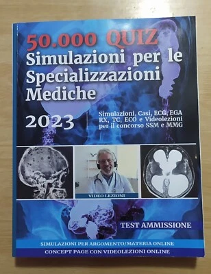 50.000 QUIZ SIMULAZIONI PER LE SPECIALIZZAZIONI MEDICHE 2023 PARI AL NUOVO - Immagine 1 di 3