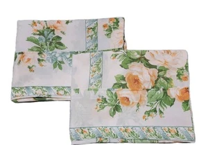 Set Of 2 Vintage Look Polycotton Pillowcases.  20 X 30 Standard/queen - Picture 1 of 5