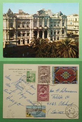 DR WHO 1969 ALGERIA PC TO SWITZERLAND w11139 - Image 1 of 3