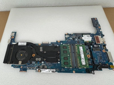 Scheda madre HP ELITEBOOK 725 G3 A10-8700B 826628-001 con ventola dissipatore, 8 GB di RAM - Immagine 1 di 4