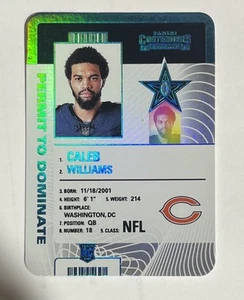 2024 Panini Contenders Permit To Dominate CALEB WILLIAMS (RC) Case Hit 💎SSP - Picture 1 of 6