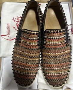 Christian Louboutin Men's Low-cut Sneakers Studs Multicolor EU46 - Picture 1 of 9