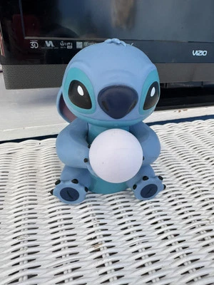 Adorable Cute Disney Lilo & Stitch Sitting with Light Bulb Table Lamp 6.5" - Image 1 of 4