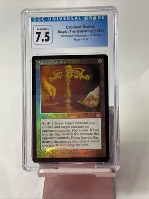 Foil CGC 7.5 - CROOKED SCALES - Mercadian Masques MTG Magic the Gathering Card - Image 1 of 2
