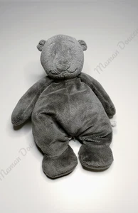 Peluche/Doudou Nouky Ours Gris Foncé Anthracite Poudre D'étoiles 25cm -  Noukies - Picture 1 of 4
