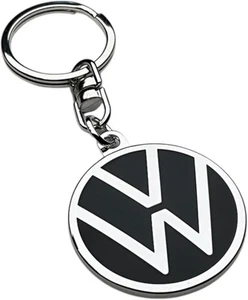 Volkswagen 000087010BQ Key Ring with VW Logo, Black - Picture 1 of 3
